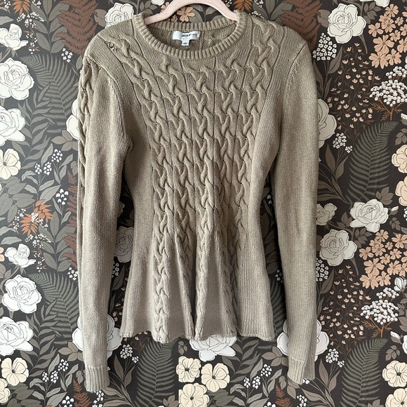 Jason Wu Collective Camel Peplum Sweater size XS - Picture 8 of 9